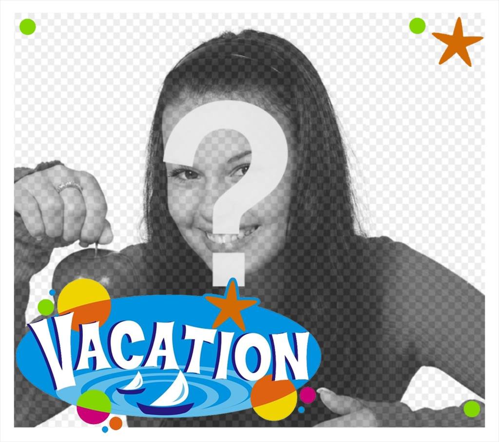 Fotomontaje para decorar tus fotos de vacaciones con adornos de playa ..