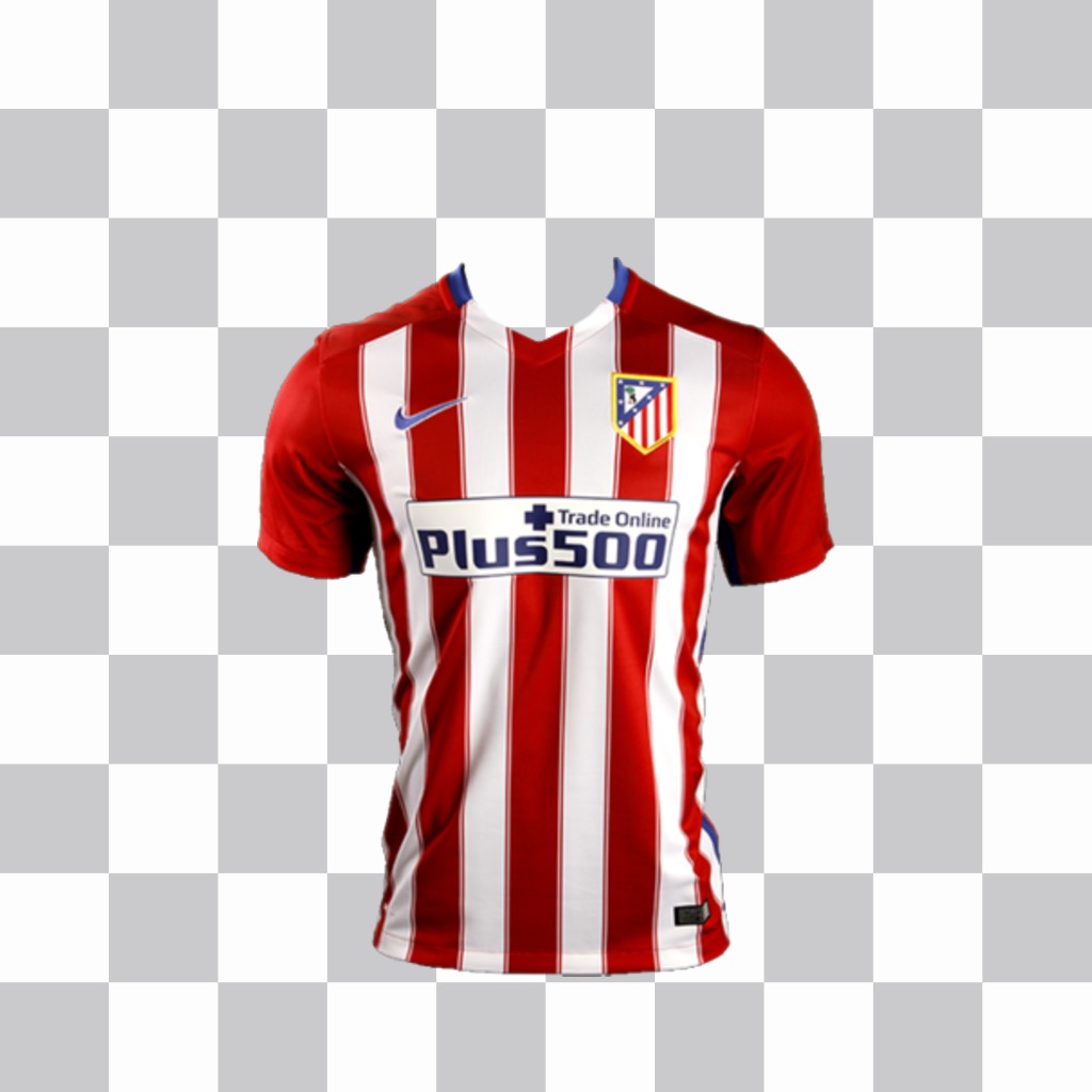 Pega la camisa del Atlético de Madrid en tus fotos como un sticker ..