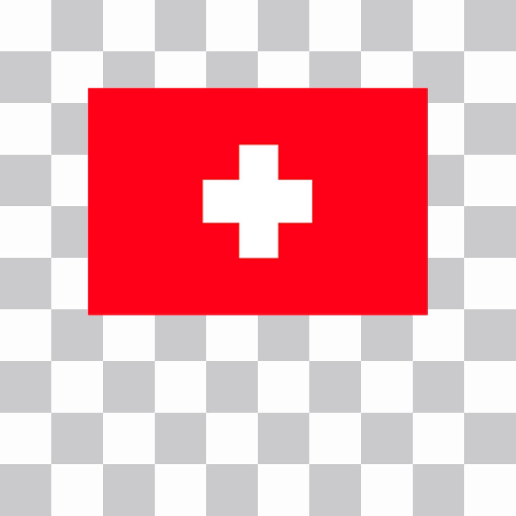 Sticker para añadir en tus fotos la bandera de Suiza gratis ..
