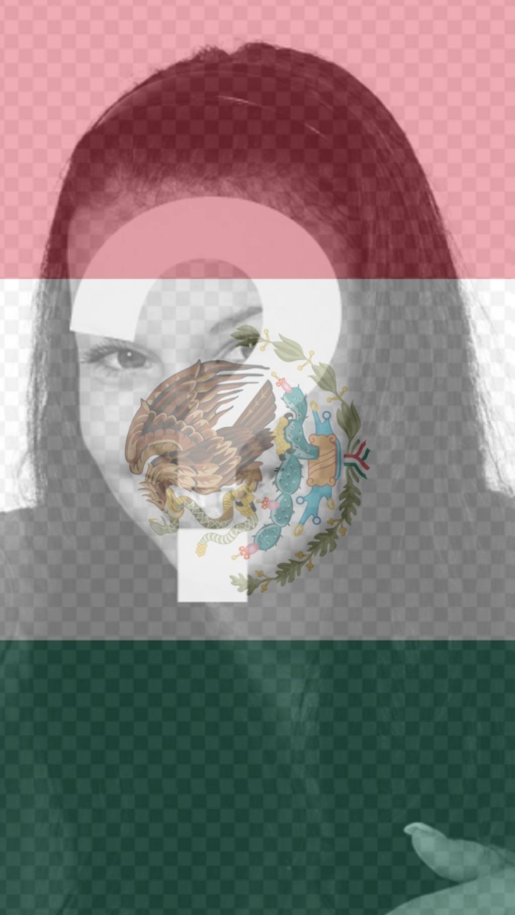 Fondo para tu móvil con la bandera de Mexico como filtro en tu foto ..