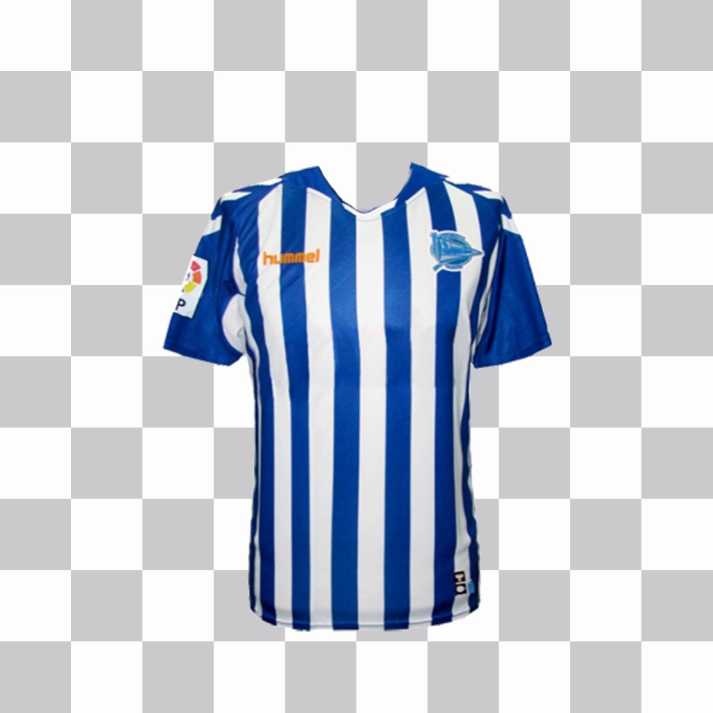 Fotomontaje con la camisa del Deportivo Alavés para tus imágenes ..