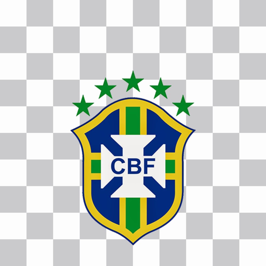 Escudo de la selección de Fútbol de Brasil para añadir en tus fotos ..