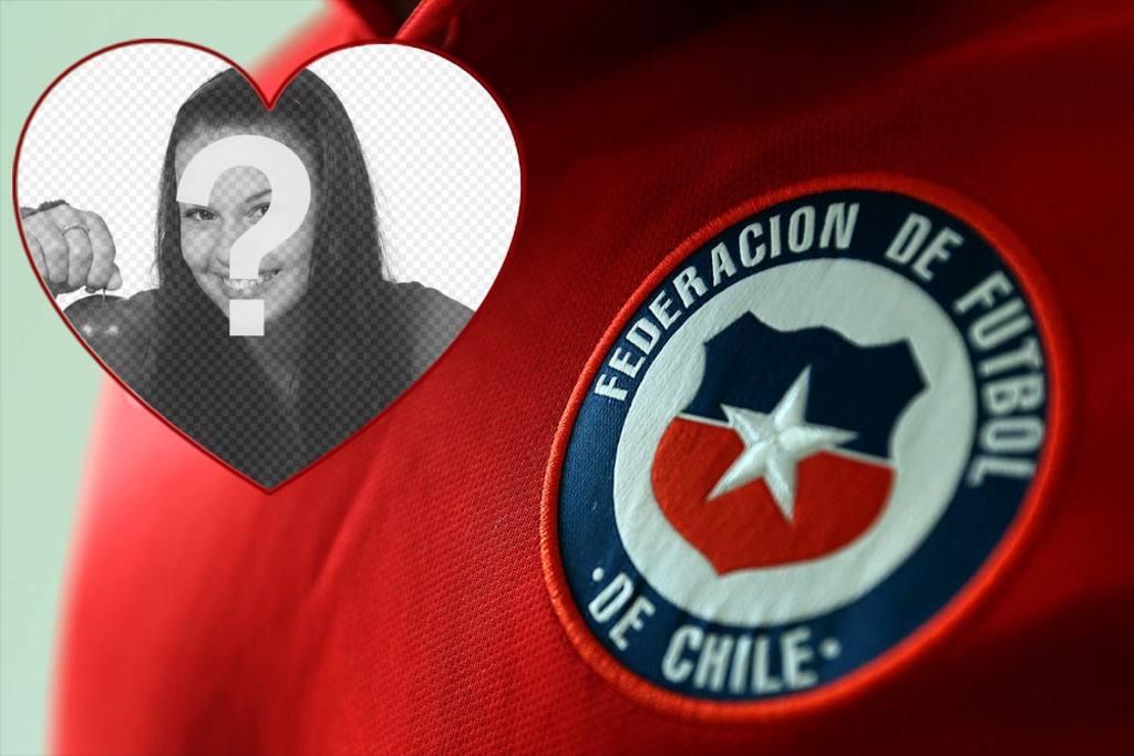 Fotomontaje para editar y mostrar tu apoyo al equipo de fútbol de Chile ..
