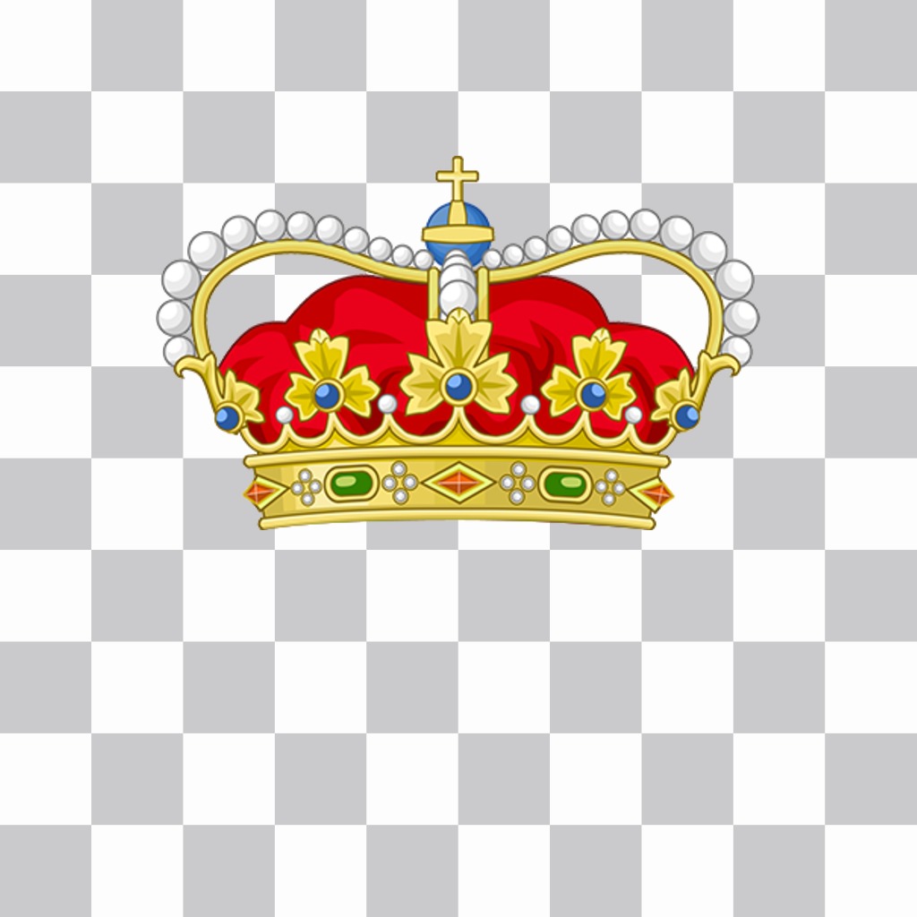 Corona real de reina para pegar en tus fotos como un sticker online ..