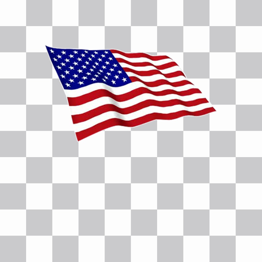 Sticker de la bandera de Estados Unidos ondeando para decorar tus fotos ..