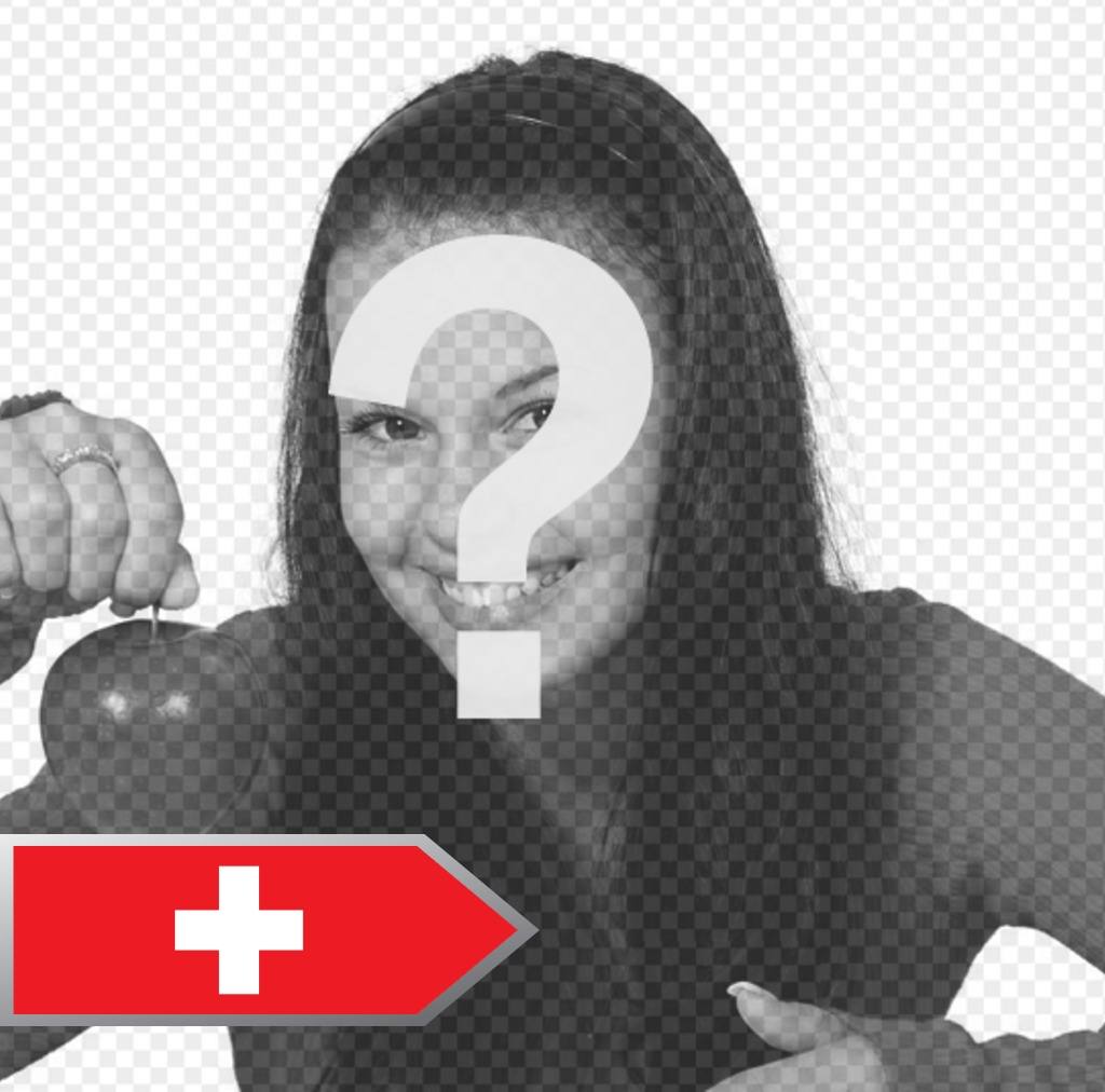 Añade una flecha con la bandera de Suiza en tus fotos gratis ..