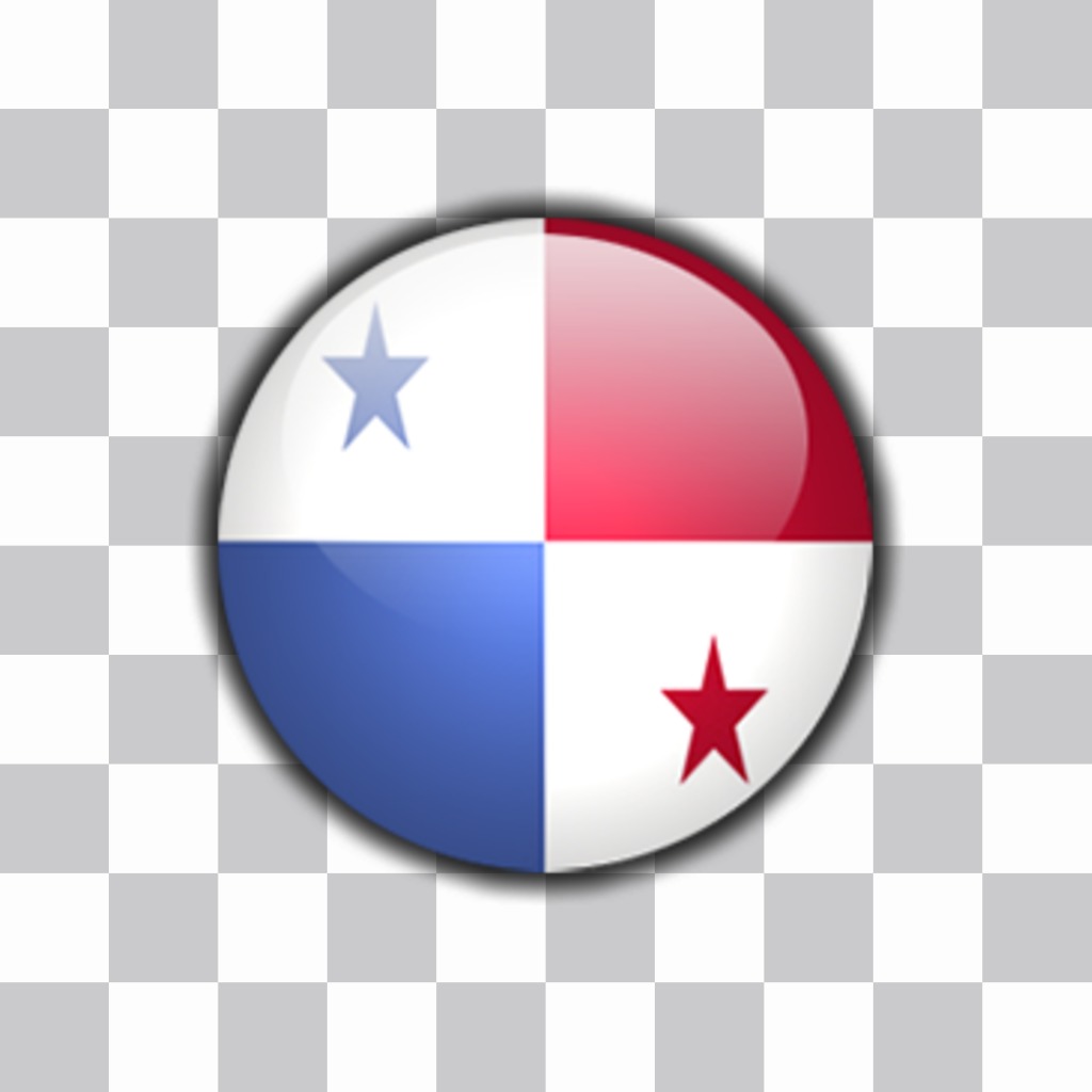 Pegatina de un botón con la bandera de Panamá para tus fotos ..