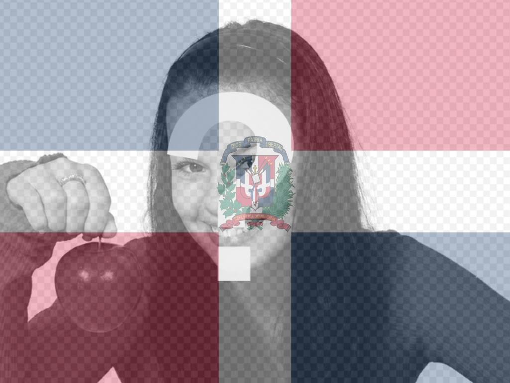 Poner la bandera de la República Dominicana junto con tu foto. ..
