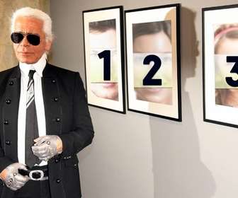 foto efecto karl lagerfeld pon foto cuadros