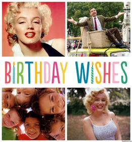 collage birthday wishes cuatro fotos celebrar cumpleanos