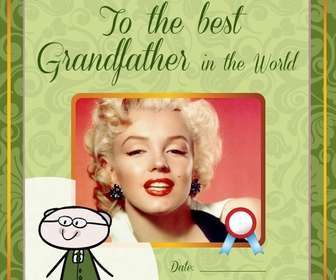 fotomontaje gratuito personalizado mejor abuelo mundo