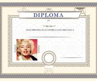 diploma personalizable foto un titulo entregar persona quieres haber conseguido un logro