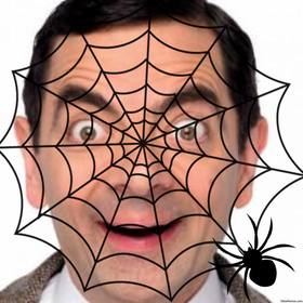 pon telarana arana foto efecto terror