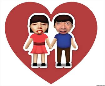 fotomontaje amor emoji pareja podras subir fotos