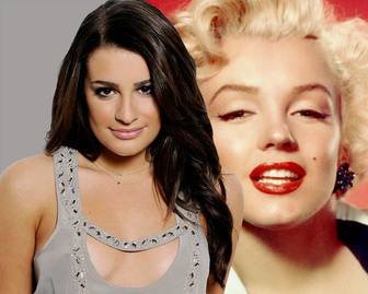 fotomontaje lea michelle actriz glee