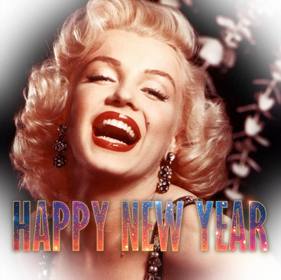 efecto poner texto happy new year foto un diseno hipster