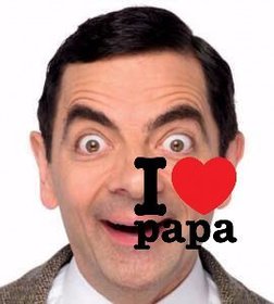 sticker online poner fotos i love papa un corazon