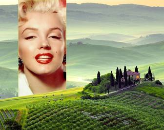 postal un paisaje toscana poner foto