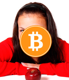 poner logo bitcoin foto