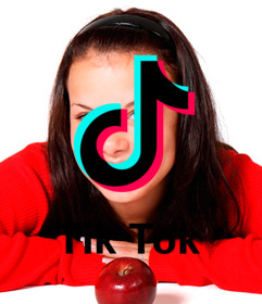 poner logo tiktok foto online