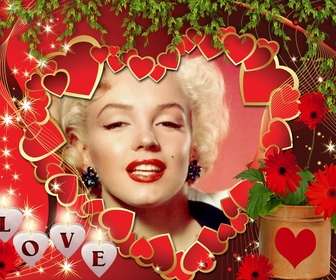 postal amor corazones texto love