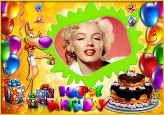 marco fotos infantil happy birthday