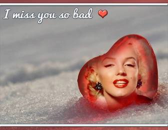 fotomontaje texto i miss u bad