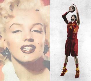 foto montaje pau gasol encestando