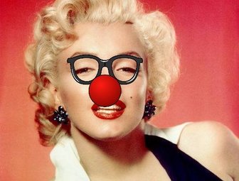 fotomontajes online payaso gafas nariz roja