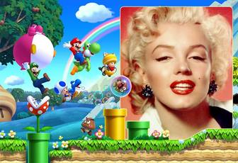 collage imagen juego super mario bros u