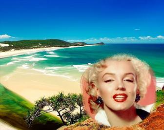 collage poner foto playa