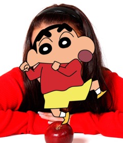 Fotomontaje con shin Chan Shinnosuke Nohara