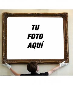 Pon tu foto en un cuadro de un museo Con este fotomontaje en que una mujer con