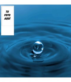 Fondo personalizable para twitter con tu foto de gota de agua
