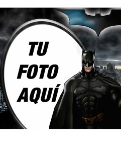 Marco de fotos ilustrado de Batman, el Caballero Oscuro, recortado contra -  Fotoefectos
