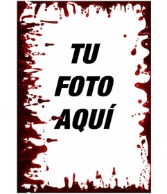 Marco sangriento en vertical