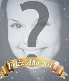 Celebra con tu foto de perfil el nuevo año 2017 con este decorativo efecto 