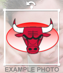 Pegatina con el logo de los Chicago Bulls