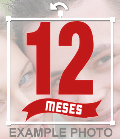 Pegatina para poner cuando cumpla 12 meses 