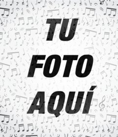 Filtro para fotos con muchas notas musicales 