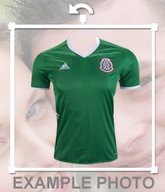 Camisa oficial de la selección de fútbol de México para pegar en tus fotos 