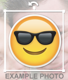 Emoji de whatsapp con las gafas de sol para pegar en tus imágenes 