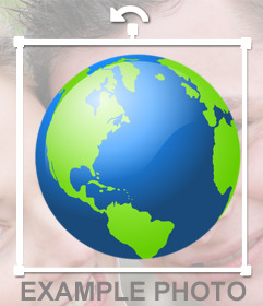 Edita con tu foto este efecto gratis para pegar el Mundo en ellas 