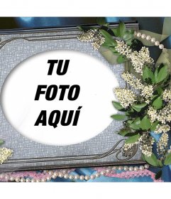 Gato de salto compañerismo Impulso Porta retrato para editar con tu foto favorita y decorarla con flores y -  Fotoefectos