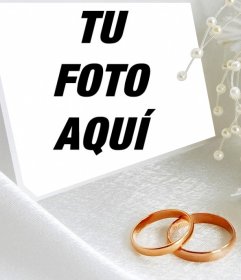 levantar Espectador labios Fotomontaje con dos anillos de boda para subir una foto - Fotoefectos