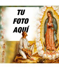 Fotomontaje de la Virgen de Guadalupe para tu foto 