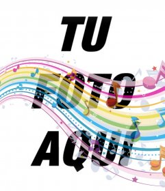 Notas musicales encima de tus fotos con este montaje online 