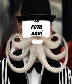 Ponte una original barba en forma de pulpo con este fotomontaje online 