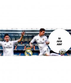 Foto de portada para Facebook con tu foto junto a James Rodriguez 