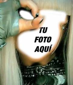 Close up de tu cara con el estilo de Lady Gaga editando este fotomontaje 